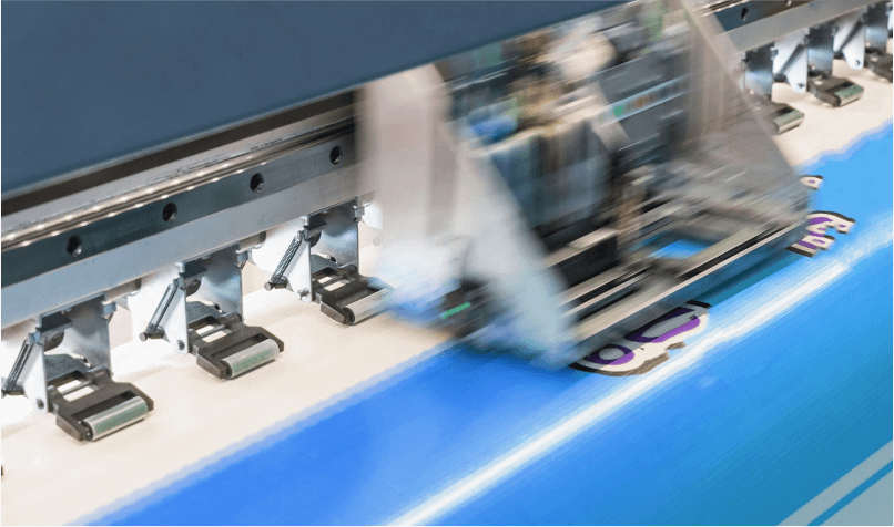 Flexibles Magnetblech in Großformatdrucker